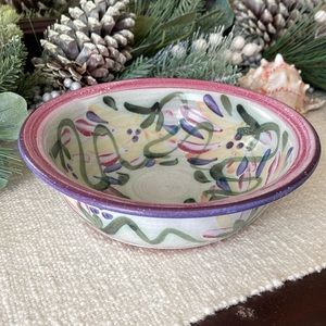 TPG POTTERY “The Potters Garden” Bowl, Like New